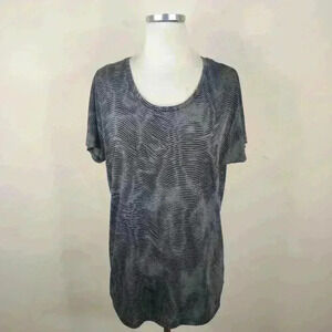 Nike Dri-fit Black And Gray T-shirt